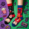 Movie Night Duo Sock