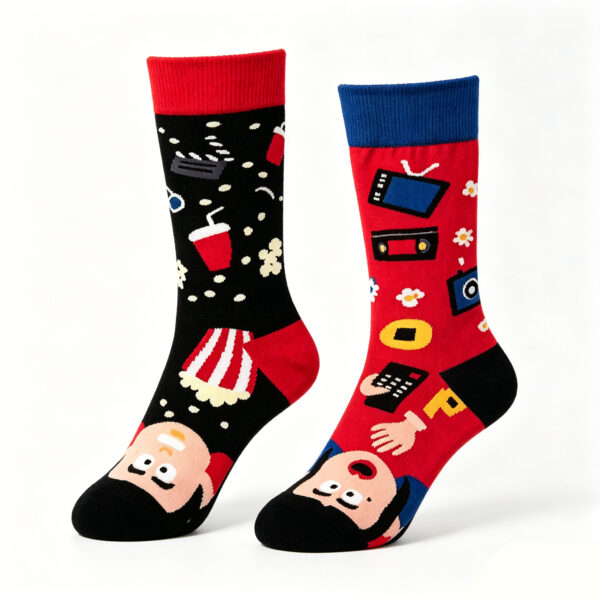 Movie Night Duo Sock
