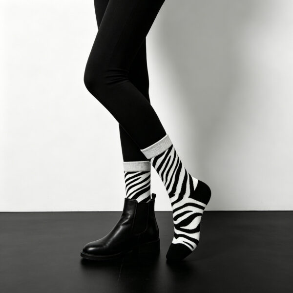 Zebra Mood Sock