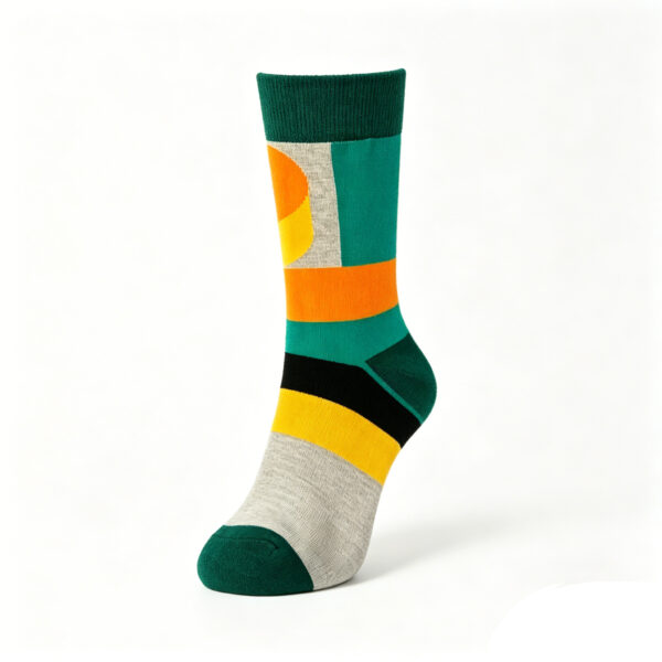 Sunset Geometry Sock