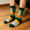 Sunset Geometry Sock