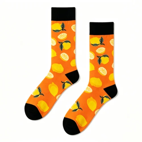 Zesty Orange Lemon Sock