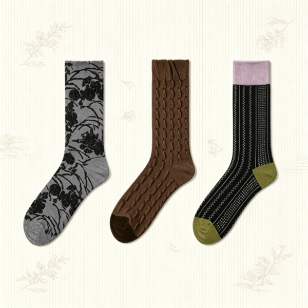 Earth Tone Renaissance Sock Set