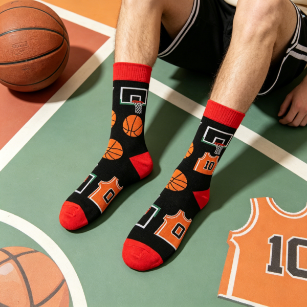 1 Basketball Court Sock
