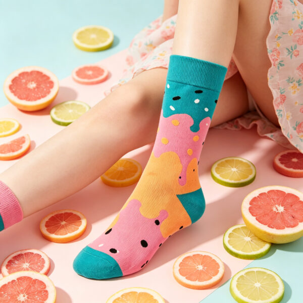 Ice Cream Drip Sock
